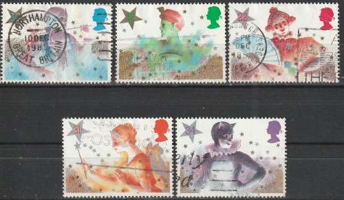 GB 1985 Christmas Stamps ULH SG 1303-7