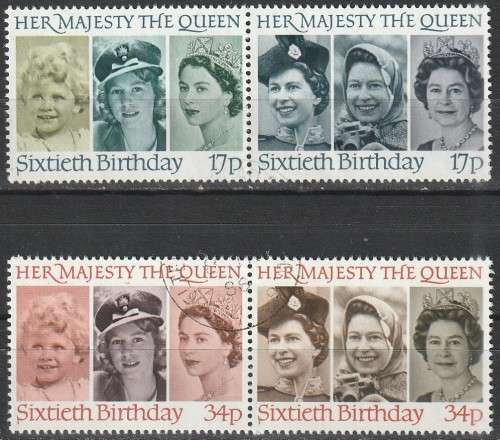 GB  1986 The 60th Anniversary of the Birth of Queen Elizabeth II ULH SG1316-9