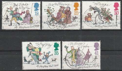 GB 1993 Christmas Stamps - `A Christmas Carol` by Charles Dickens ULH SG 1790-4