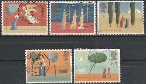 GB 1996 Christmas Stamps ULH SG 1950-54