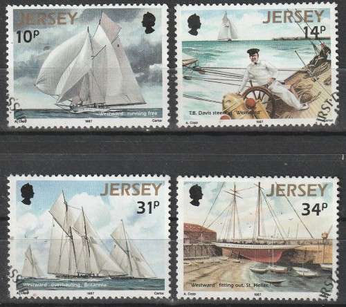 JERSEY 1987 Sailing boat Westward UNH SG 405-8