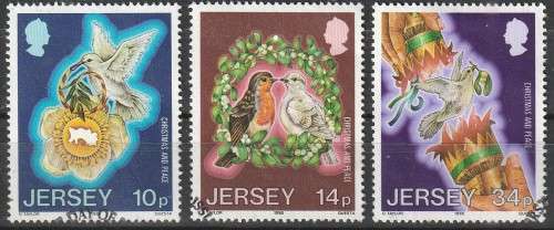JERSEY 1986 Christmas Stamps UNH SG 402-4