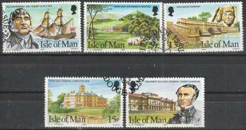 ISLE OF MAN 1980 Manx Pioneers FINE USED SG 183-7