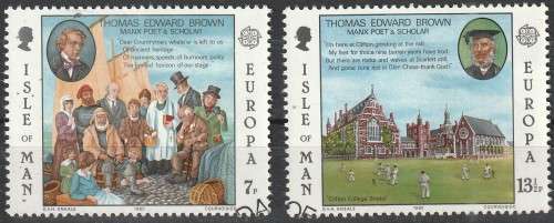 ISLE OF MAN 1980 EUROPA Stamps - Famous People FINE USED SG 177/8