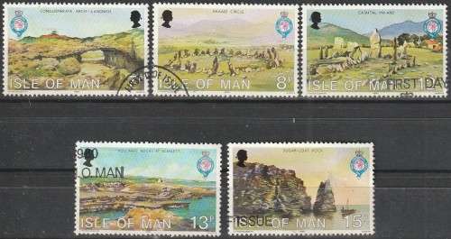 ISLE OF MAN 1980 The 150th Anniversary of `The Royal Geographical Society` FINE USED SG 165-9