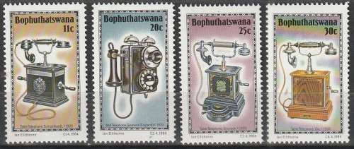 BOPHUTHATSWANA 1984 History of the Telephone FINE MINT