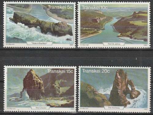 TRANSKEI 1980 Tourist Attractions - Coastal Landscapes FINE MINT