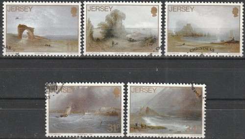 JERSEY 1987 Paintings from John Le Capelain FINE USED SG 428-32