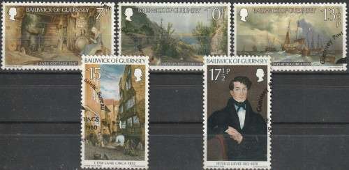 GUERNSEY 1980 Christmas Stamps FINE USED SG 221-5