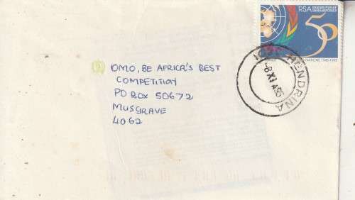 SOUTH AFRICA POSTAL HISTORY HENDRINA