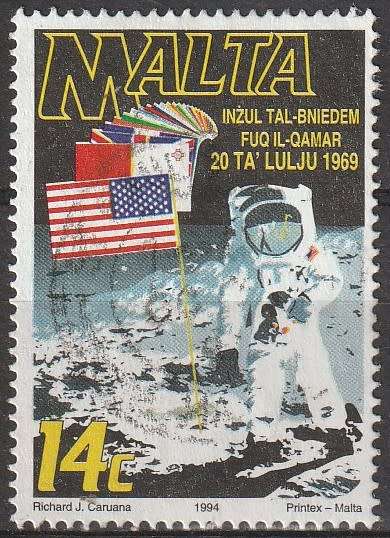 MALTA 1994 The 25th Anniversary of the first man on the moon ULH SG 973