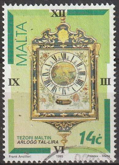 MALTA 1995 Antique Clocks ULH SG 1002
