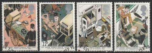 GB 1987 First Aid FINE USED SG 1359-62