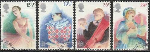 GB 1982 EUROPA Stamps - Historic Events - British Theatre FINE USED SG 1183-6