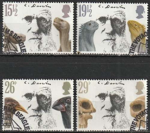 GB 1982 The 100th Anniversary of the Death of Charles Darwin FINE USED SG 1175-8