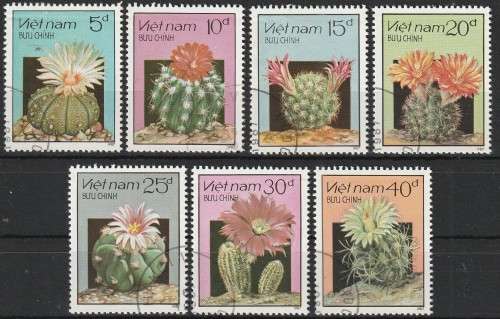 VIETNAM 1987 Flowering Cacti CTO SG 1085-91