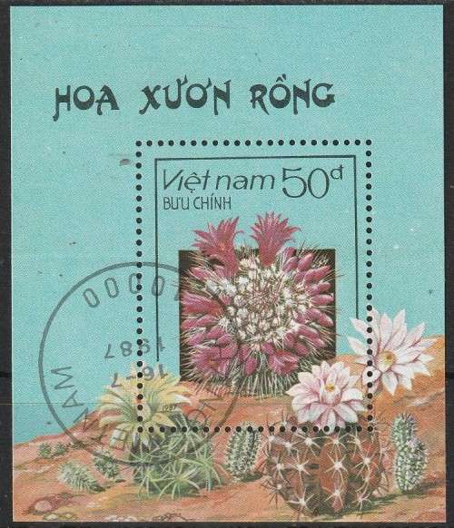 VIETNAM 1987 Flowering Cacti CTO SG 1092