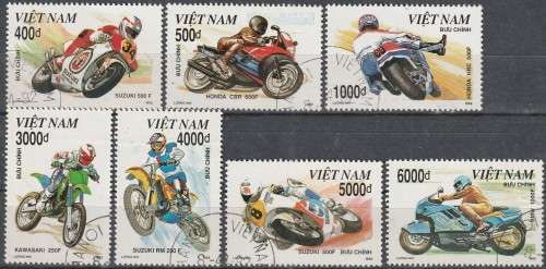 VIETNAM 1992 Racing Motorcycles CTO SG 1688-93