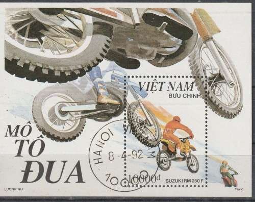 VIETNAM 1992 Racing Motorcycles CTO SG 1684