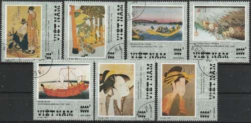 VIETNAM 1994 Paintings by Japanese Artists CTO SG 1859-64