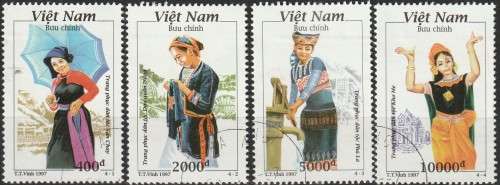 VIETNAM 1997 Costumes CTO SG 2127-30