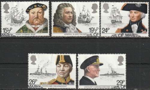 GB 1982 British Mariners FINE USED SG 1187-91