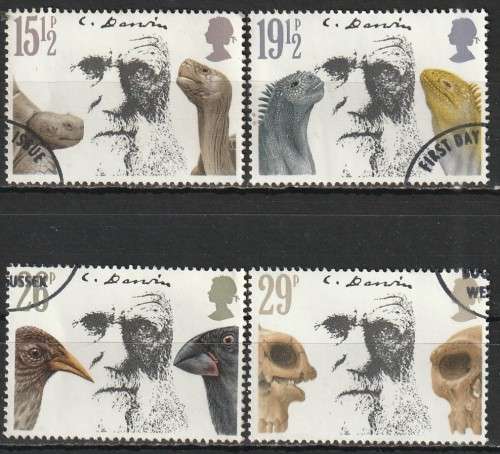 GB 1982 The 100th Anniversary of the Death of Charles Darwin FINE USED SG 1175-8