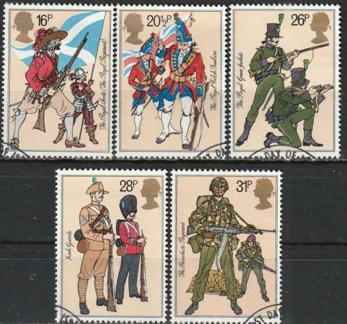 GB 1983 Royal Guards FINE USED SG 1218-22