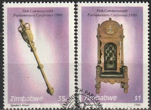 ZIMBABWE 1990 The 36th Commonwealth Parliamentary Conference, Harare FINE USED SG 798/9