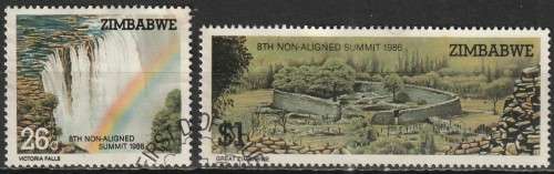 ZIMBABWE 1986 The 8th Non-Aligned Summit Conference FINE USED SG 698/9