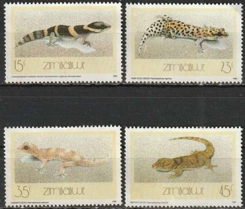 ZIMBABWE 1989 Geckos FINE USED SG 746-9