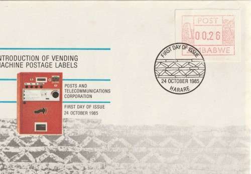 ZIMBABWE POSTAGE LABEL 00.26