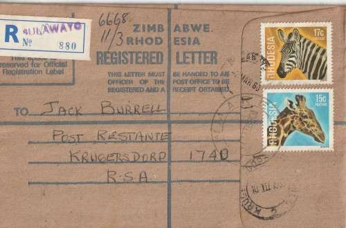 RHODESIA PODTAL HISTORY