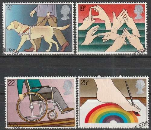 -GB 1981 International Year of the Disabled FINE USED SG 1147-50
