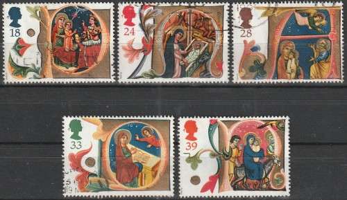 -GB 1991 Christmas Stamps FINE USED SG 1582-6