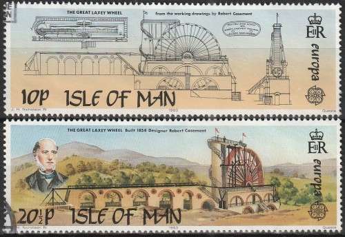 ISLE OF MAN 1983 EUROPA Stamps - Inventions FINE USED SG 249/50