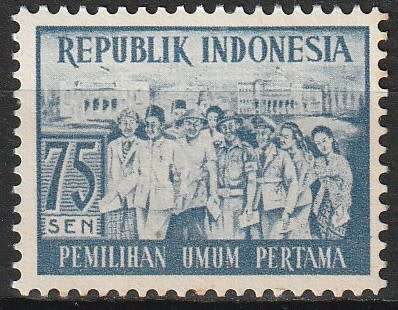 INDONESIA 1955 The 1st General Indonesian Elections MINT SG 702