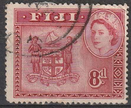 FIJI 1954 -1956 Queen Elizabeth II and Local Motives ULH SG 288