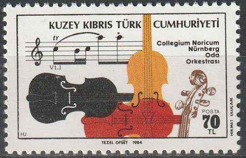 TURKISH CYPRUS 1984 Nuremberg Chamber Orchestra Tour FINE MINT SG 165