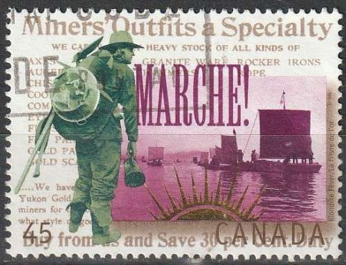 CANADA 1996 The 100th Anniversary of the Yukon Gold Rush FINE USED SCOTT 1606B