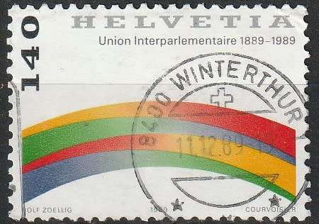 SWITZERLAND 1989 The 100th Anniversary of the Interparliamentary Union  ULH SG 1189
