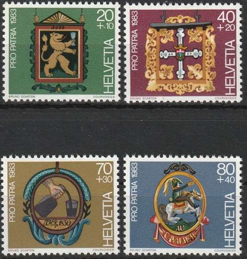 SWITZERLAND 1983 Pro Patria - Signs FINE MINT SG 1056-9
