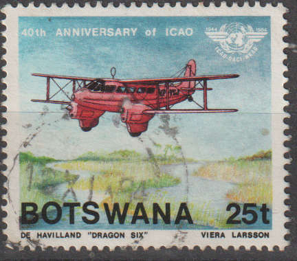 BOTSWANA 1984 The 40th Anniversary of International Civil Aviation Organization ULH SG 565