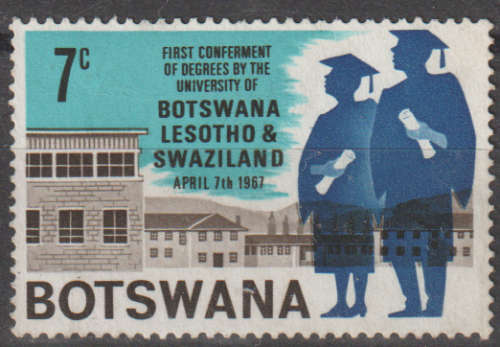 BOTSWANA 1967 The 1st Conferment of Degrees by the University of Botswana   ULH SG 235