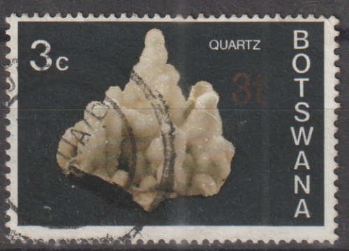 BOTSWANA 1976 Issues of 1974 Surcharged in New Currency ULH SG 369