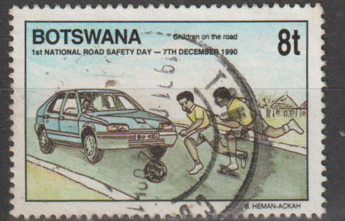 BOTSWANA 1990 The 1st National Road Safety Day ULH SG 706