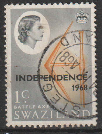 SWAZILAND 1968 Independence - Issues Inscribed `INDEPENDENCE 1968` ULH SG 143