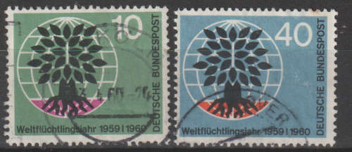 GERMANY 1960 World Refugeé Year ulh SG 1240/1