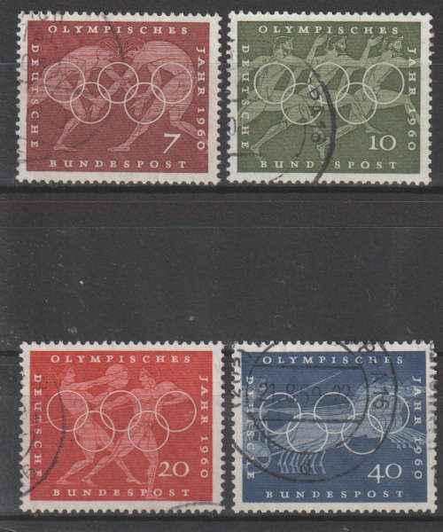 GERMANY 1960 Olympic Games - Rome ulh SG 1246-9