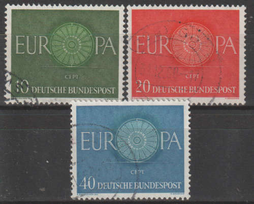 GERMANY 1960 EUROPA Stamps ulh SG 1251-3